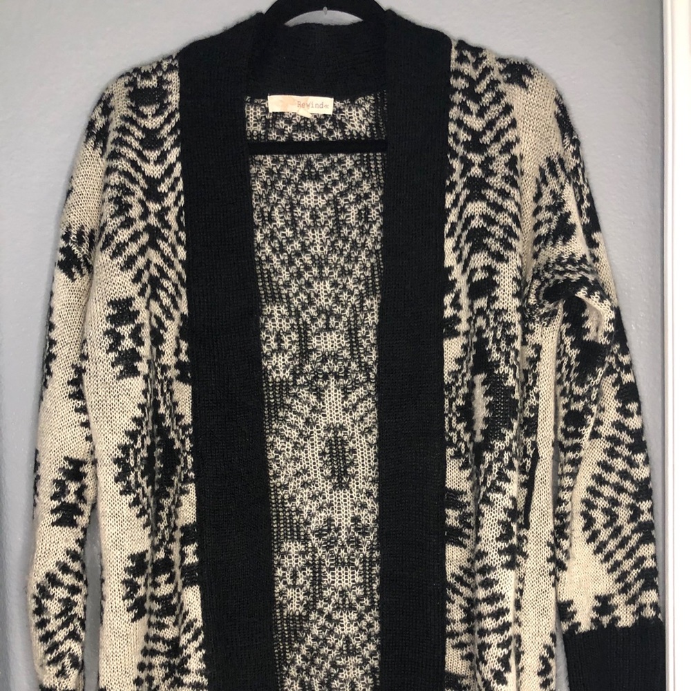 Black and Tan Cardigan